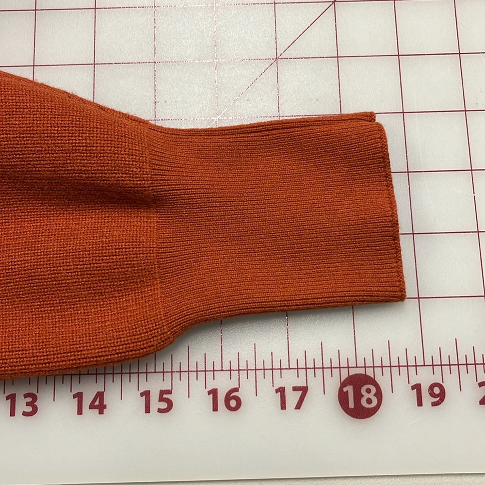 CHERFLY Dolman SLV Faux Wrap Backless Bodycon/Glam Belt Caramel Sweater Dress S - Picture 12 of 16